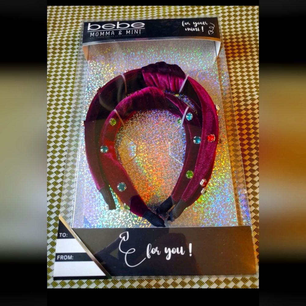 Bebe Momma And Mini Coordinating Hair Accessory Kit, NIB Headbands